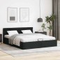 vidaXL Giroletto Contenitore Idraulico LED Nero Similpelle 180x200cm  
