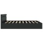 vidaXL Giroletto Contenitore Idraulico LED Nero Similpelle 180x200cm  