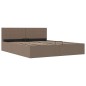 vidaXL Giroletto con Contenitore Grigio Talpa in Tessuto 160x200 cm vidaXL Giroletto con Contenitore Grigio Talpa in Tessuto 160x200 cm