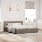 vidaXL Giroletto con Contenitore Grigio Talpa in Tessuto 160x200 cm vidaXL Giroletto con Contenitore Grigio Talpa in Tessuto 160x200 cm
