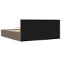 vidaXL Giroletto con Contenitore Grigio Talpa in Tessuto 160x200 cm vidaXL Giroletto con Contenitore Grigio Talpa in Tessuto 160x200 cm