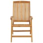 vidaXL Sedie da Giardino Reclinabili con Cuscini 4 pz in Legno di Teak vidaXL Sedie da Giardino Reclinabili con Cuscini 4 pz in Legno di Teak