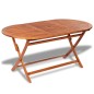 vidaXL Set da Pranzo da Giardino 7 pz in Legno Massello di Acacia