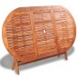 vidaXL Set da Pranzo da Giardino 7 pz in Legno Massello di Acacia