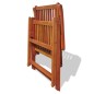 vidaXL Set da Pranzo da Giardino 7 pz in Legno Massello di Acacia
