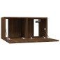 Set Mobili Porta TV 7 pz Rovere Marrone in Legno Multistrato Set Mobili Porta TV 7 pz Rovere Marrone in Legno Multistrato