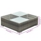 vidaXL Set Divani da Giardino 5 pz con Cuscini in Polyrattan Grigio vidaXL Set Divani da Giardino 5 pz con Cuscini in Polyrattan Grigio