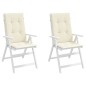 vidaXL Cuscini per Sedie 2 pz Crema 120x50x3 cm in Tessuto vidaXL Cuscini per Sedie 2 pz Crema 120x50x3 cm in Tessuto
