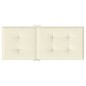 vidaXL Cuscini per Sedie 2 pz Crema 120x50x3 cm in Tessuto vidaXL Cuscini per Sedie 2 pz Crema 120x50x3 cm in Tessuto