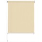 vidaXL Tenda a Rullo per Esterni 220x140 cm Crema