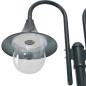 vidaXL Lampione da Giardino E27 220 cm Alluminio 2 Lampade Verde Scuro vidaXL Lampione da Giardino E27 220 cm Alluminio 2 Lampade Verde Scuro