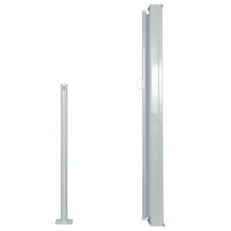 vidaXL Tenda da Sole Laterale Retrattile 120 x 300 cm Grigia