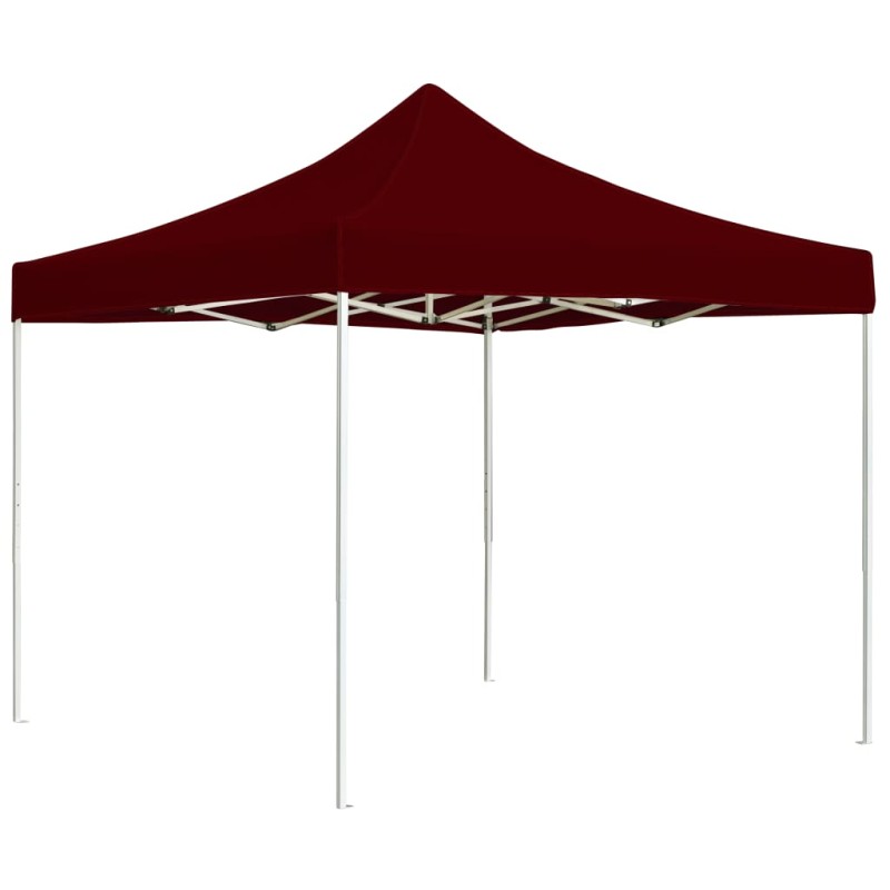 vidaXL Gazebo Professionale Pieghevole in Alluminio 3x3 m Rosso Vino vidaXL Gazebo Professionale Pieghevole in Alluminio 3x3 m Rosso Vino
