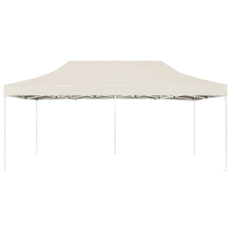 vidaXL Gazebo Professionale Pieghevole in Alluminio 6x3 m Crema
