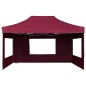 vidaXL Gazebo Professionale Pieghevole Alluminio Pareti 4,5x3m Rosso vidaXL Gazebo Professionale Pieghevole Alluminio Pareti 4,5x3m Rosso