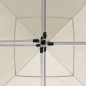vidaXL Gazebo Professionale Pieghevole Alluminio con Pareti 3x3m Crema