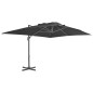 vidaXL Ombrellone a Sbalzo Palo in Alluminio 4x3 m Nero vidaXL Ombrellone a Sbalzo Palo in Alluminio 4x3 m Nero