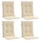 vidaXL Cuscini per Sedia 4 pz Beige 100x50x3 cm in Tessuto Oxford vidaXL Cuscini per Sedia 4 pz Beige 100x50x3 cm in Tessuto Oxford