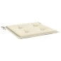 vidaXL Cuscini per Sedia 4 pz Crema 40x40x3 cm in Tessuto Oxford