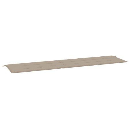 vidaXL Cuscino per Panca Tortora 200x50x3 cm in Tessuto Oxford