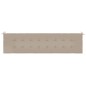 vidaXL Cuscino per Panca Tortora 200x50x3 cm in Tessuto Oxford