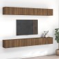 Mobili TV 8 pz Rovere Marrone 60x30x30 cm in Legno Multistrato