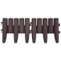 vidaXL Bordature per Prato 36 pz Marroni 10 m in PP vidaXL Bordature per Prato 36 pz Marroni 10 m in PP