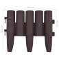 vidaXL Bordature per Prato 36 pz Marroni 10 m in PP vidaXL Bordature per Prato 36 pz Marroni 10 m in PP