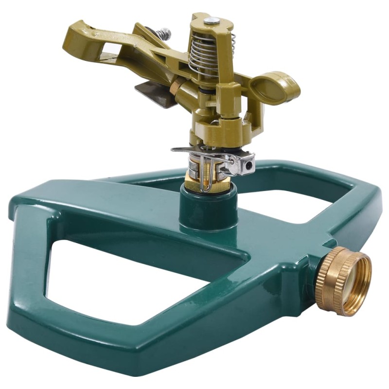 vidaXL Irrigatore Rotante Verde 21x22x13 cm in Metallo vidaXL Irrigatore Rotante Verde 21x22x13 cm in Metallo