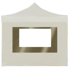 vidaXL Gazebo Professionale Pieghevole Alluminio con Pareti 2x2m Crema