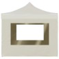 vidaXL Gazebo Professionale Pieghevole Alluminio con Pareti 2x2m Crema vidaXL Gazebo Professionale Pieghevole Alluminio con Pareti 2x2m Crema
