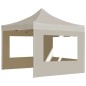 vidaXL Gazebo Professionale Pieghevole Alluminio con Pareti 2x2m Crema vidaXL Gazebo Professionale Pieghevole Alluminio con Pareti 2x2m Crema