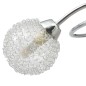 vidaXL Lampadario da Soffitto con 3 Lampadine LED G9 120 W