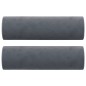 vidaXL Divano a 3 Posti con Cuscini Grigio Scuro 180 cm in Velluto vidaXL Divano a 3 Posti con Cuscini Grigio Scuro 180 cm in Velluto