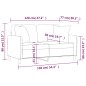 vidaXL Divano a 2 Posti con Cuscini Grigio Chiaro 120 cm in Tessuto vidaXL Divano a 2 Posti con Cuscini Grigio Chiaro 120 cm in Tessuto