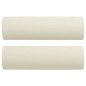 vidaXL Divano a 3 Posti con Cuscini Crema 180 cm in Velluto vidaXL Divano a 3 Posti con Cuscini Crema 180 cm in Velluto