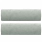 vidaXL Divano a 2 Posti con Cuscini Grigio Chiaro 120 cm in Velluto vidaXL Divano a 2 Posti con Cuscini Grigio Chiaro 120 cm in Velluto