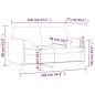 vidaXL Divano a 2 Posti con Cuscini Grigio Chiaro 120 cm in Velluto vidaXL Divano a 2 Posti con Cuscini Grigio Chiaro 120 cm in Velluto