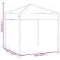 vidaXL Tenda per Feste Pieghevole Bianca 2x2 m vidaXL Tenda per Feste Pieghevole Bianca 2x2 m