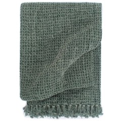 vidaXL Copriletto in Cotone 220x250 cm Verde Scuro