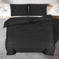 vidaXL Set Copripiumino Nero 200x220 cm in Microfibra Leggera vidaXL Set Copripiumino Nero 200x220 cm in Microfibra Leggera