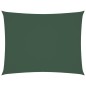 vidaXL Parasole a Vela Oxford Rettangolare 4x5 m Verde Scuro