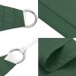vidaXL Parasole a Vela Oxford Rettangolare 4x5 m Verde Scuro