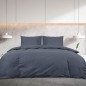 vidaXL Set Copripiumino Antracite 260x240 cm in Microfibra Leggera vidaXL Set Copripiumino Antracite 260x240 cm in Microfibra Leggera