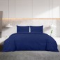 vidaXL Set Copripiumino Blu Marino 260x220 cm in Cotone vidaXL Set Copripiumino Blu Marino 260x220 cm in Cotone