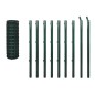 vidaXL Recinzione Euro in Acciaio 10x1 m Verde 