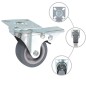 vidaXL Ruote Girevoli con Doppio Freno 4 pz 50 mm