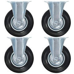 vidaXL Rotelle Fisse 4 pz 125 mm
