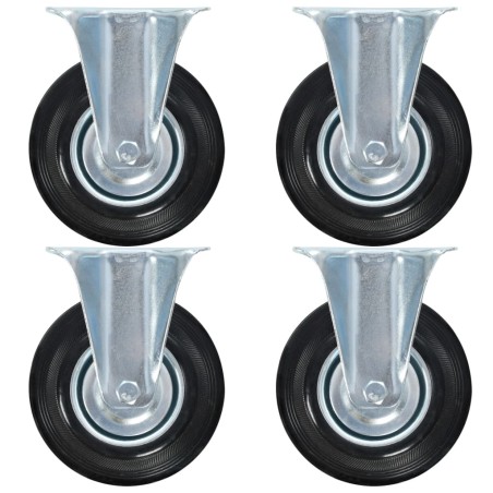 vidaXL Rotelle Fisse 4 pz 125 mm