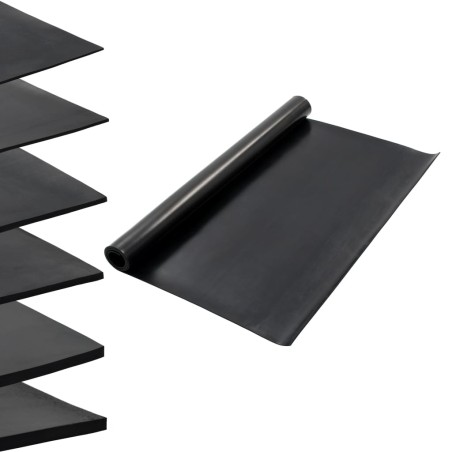 vidaXL Tappetino Antiscivolo in Gomma 1,2x2 m 4 mm Liscio